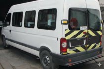 Nissan Interstar 2002–2010 Achterbeschermbeugel AK002 Black (RVS) foto 1
