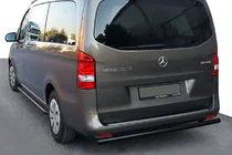Mercedes Vito/V-klasse W447 2014– Achterbeschermbeugel AK002 Black (RVS) foto 1