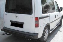 Opel Combo 2002–2012 Achterbeschermbeugel AK002 Black (RVS) foto 1