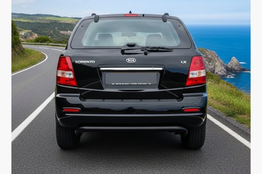 Kia Sorento I BL 2002–2009 Achterbeugel AK012 Black (RVS) Image