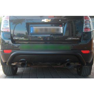 Achterbeugel AK007 Black (RVS) Chevrolet Captiva 2006–2019 foto 1