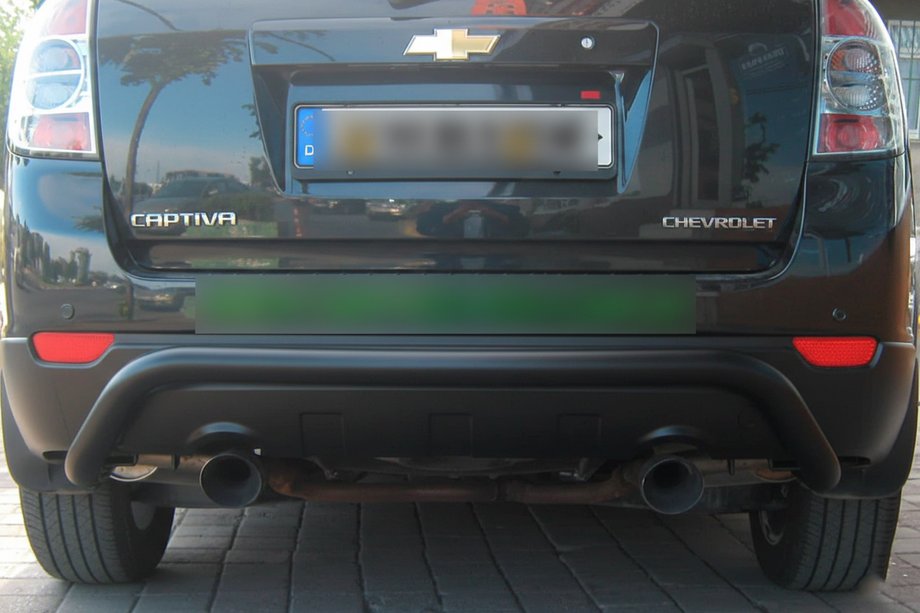 Chevrolet Captiva 2006–2019 Achterbeugel AK007 Black (RVS) Image