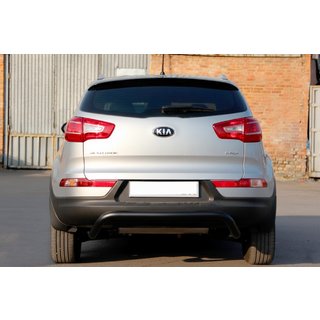 Achterbeugel AK007 Black (RVS) Kia Sportage 2010–2015 foto 2