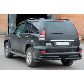 Achterste dubbele hoekbeugels AK003-1 Black (2 stuks, RVS) Toyota Land Cruiser Prado 120 2002–2009 foto 3