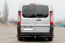 Fiat Scudo 2007–2015 Achterhoekbeugels AK003-Double Black (2 stuks, RVS) foto 2