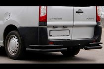 Citroen Jumpy 2007–2017 Achterhoekbeugels Double Black (2 stuks, RVS) foto 1