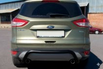 Ford Kuga 2008–2013 Achterbeugel AK007 Black (RVS) foto 3