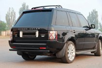 Range Rover III L322 2002–2012 Achterbumperbeugel AK002-Dubbel Black (RVS) foto 3