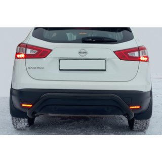 Achterbeschermbeugel AK007-1 Black (RVS) Nissan Qashqai 2014–2021 foto 2