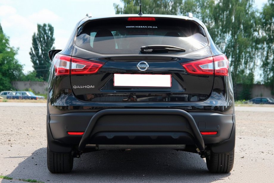 Nissan Qashqai 2014–2021 Achterbeschermbeugel AK007-1 Black (RVS) Foto 5