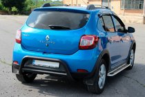 Dacia Sandero 2013–2020 Achterbeugel AK007 Black (RVS) foto 6