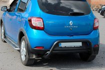 Dacia Sandero 2013–2020 Achterbeugel AK007 Black (RVS) foto 5