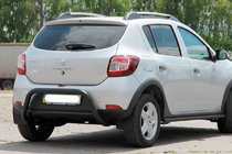 Dacia Sandero 2013–2020 Achterbeugel AK007 Black (RVS) foto 1