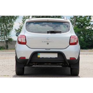 Achterbeugel AK007 Black (RVS) Dacia Sandero 2013–2020 foto 2
