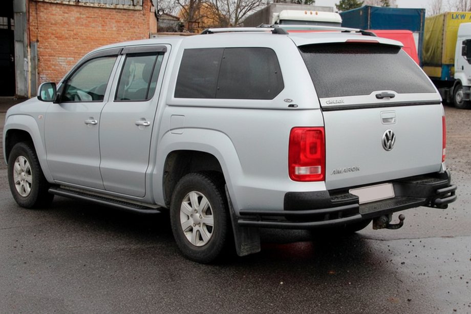 Volkswagen Amarok 2010–2022 Achterhoekbeschermers AK003-Double Black (2 st., RVS) Foto 4