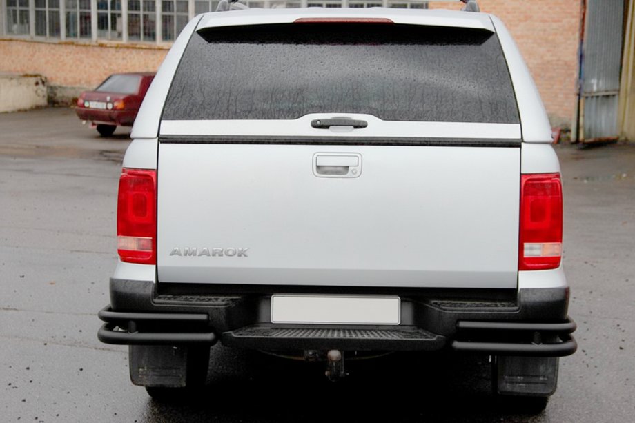 Volkswagen Amarok 2010–2022 Achterhoekbeschermers AK003-Double Black (2 st., RVS) Foto 5