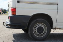 Volkswagen T4 Caravelle/Multivan 1990–2003 Dubbele achterhoekstukken AK003-Double Black (2 st., RVS) foto 2