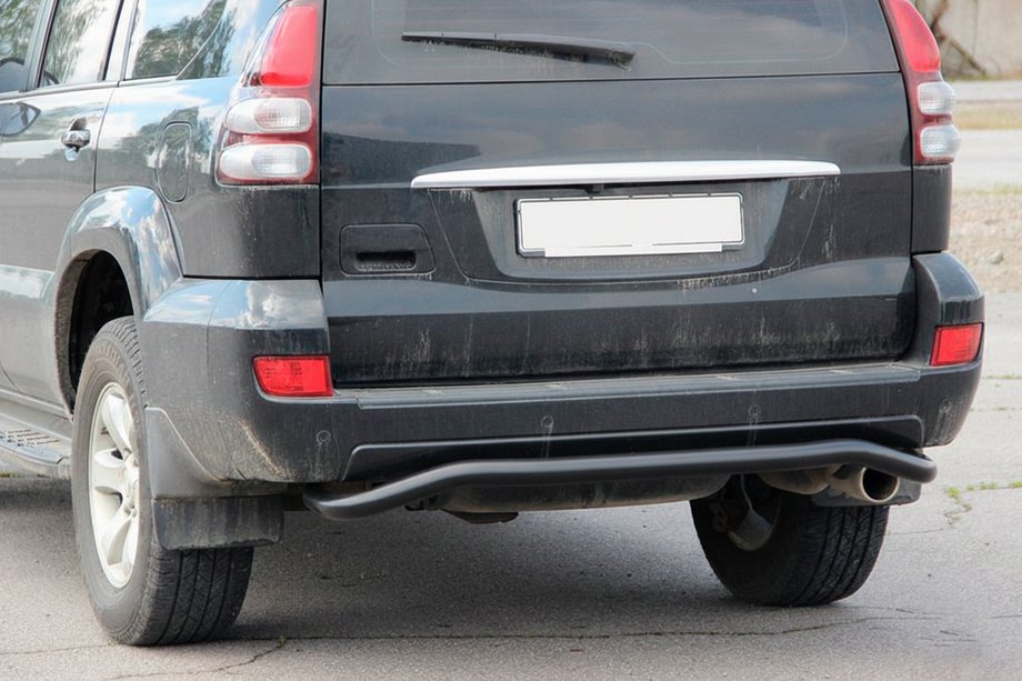 Toyota Land Cruiser Prado 120 2002–2009 Achterbeschermbeugel AK008 Black Foto 4