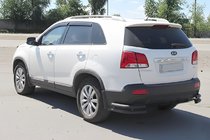 Kia Sorento II XM 2009–2014 Achterste dubbele hoekbeugels AK003-подвійний Black (RVS) foto 4