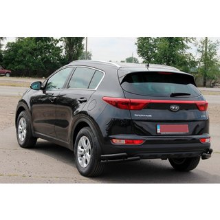 Dubbele achterhoekbescherming AK003-подвійний Black (RVS) Kia Sportage 2015–2021 foto 3