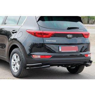 Dubbele achterhoekbescherming AK003-подвійний Black (RVS) Kia Sportage 2015–2021 foto 1