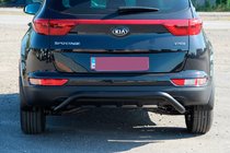 Kia Sportage 2015–2021 Achterbumperbeugel AK007 Black (RVS) foto 2