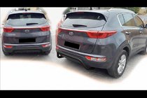 Kia Sportage 2015–2021 Achterbumperbeugel AK007 Black (RVS) foto 4