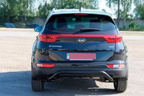 Kia Sportage 2015–2021 Achterbumperbeugel AK007 Black (RVS) foto 3