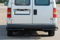 Citroen Jumpy 1996–2007 Achterste dubbele hoekbeugels AK003-подвійний Black (RVS) foto 1