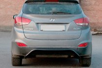 Hyundai IX-35 2010–2015 Achterbeschermbeugel AK007 Black (RVS) foto 1