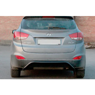 Achterbeschermbeugel AK007 Black (RVS) Hyundai IX-35 2010–2015 foto 1