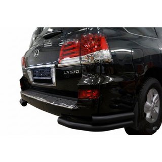 Achter dubbele hoekbeugels Black (RVS) Lexus LX570/450d 2008–2022
