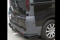 Opel Vivaro 2001–2015 Achterhoekbeugels AK003-Подвійний Zwart (RVS) foto 1