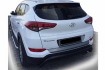 Hyundai Tucson TL 2016–2021 Achterbeugel AK007 Black (RVS) foto 1
