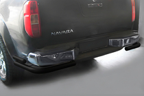 Nissan Navara 2006–2015 Achterbumperbeugel AK003-Double Black (RVS) foto 1