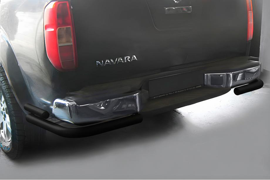 Nissan Navara 2006–2015 Achterbumperbeugel AK003-Double Black (RVS) Image