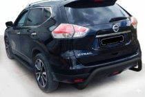 Nissan X-trail T32/Rogue 2014–2021 Achterbeschermbeugel AK007 Black (RVS) foto 1
