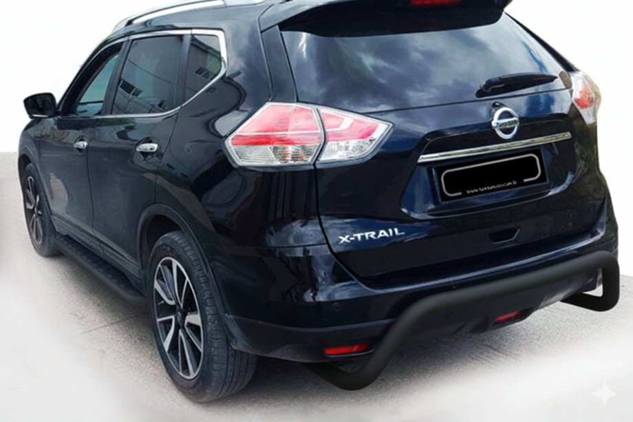 Nissan X-trail T32/Rogue 2014–2021 Achterbeschermbeugel AK007 Black (RVS) Image