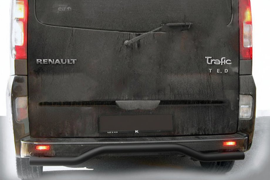 Renault Trafic 2001–2015 Achterbeschermbeugel AK006 Black (RVS) Image