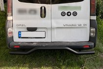 Opel Vivaro 2001–2015 Achterbeschermbeugel AK006 Black (RVS) foto 1