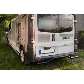 Achterbeschermbeugel AK006 Black (RVS) Opel Vivaro 2001–2015 foto 3