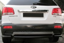 Kia Sorento II XM 2009–2014 Achterhoekdelen voor middenbeugel AK007-3 Black (2 st., RVS) foto 1