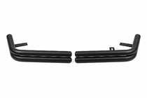 Toyota Land Cruiser Prado 120 2002–2009 Dubbele achterhoekbeugels AK003-2 Black (2 st., RVS) foto 5