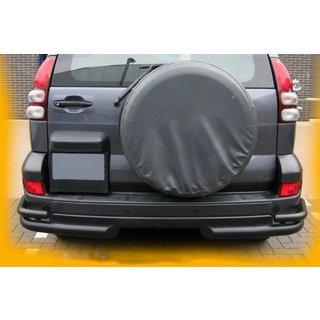 Dubbele achterhoekbeugels AK003-2 Black (2 st., RVS) Toyota Land Cruiser Prado 120 2002–2009 foto 4