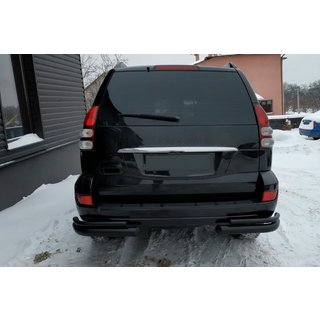 Dubbele achterhoekbeugels AK003-2 Black (2 st., RVS) Toyota Land Cruiser Prado 120 2002–2009 foto 2
