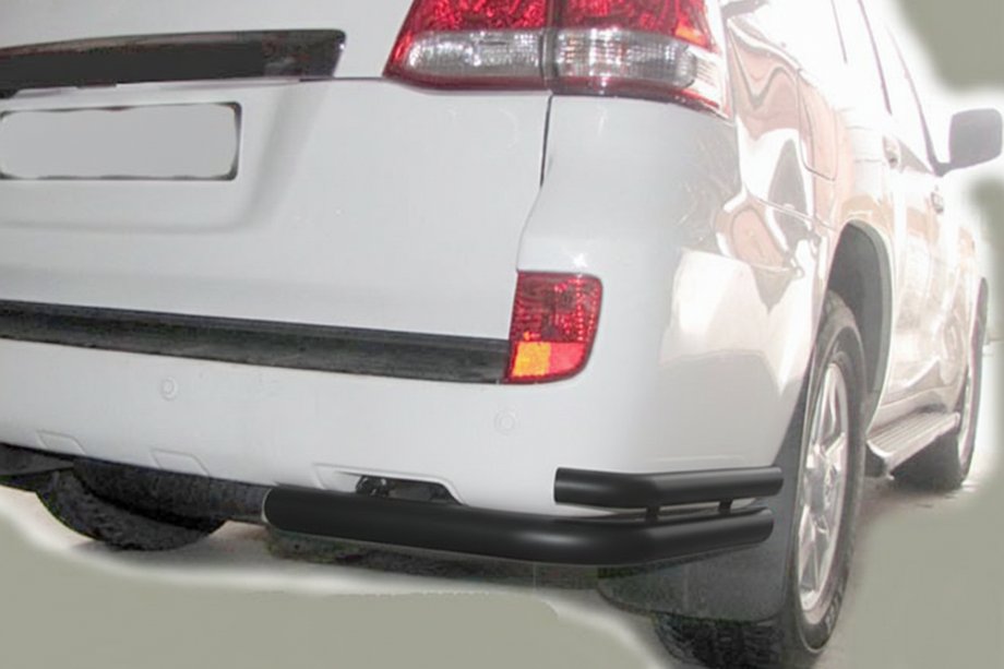 Toyota Land Cruiser 200 2007–2021 Achterhoekbeschermers AK003-Double Black (2 st., RVS) Foto 1