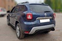 Renault Duster 2018–2024 Achterbeschermbeugel AK007 Black (RVS) foto 1