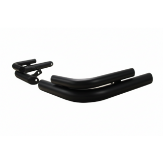 Dubbele achterhoekbeugels AK003-double Black (2 stuks, RVS) foto 2