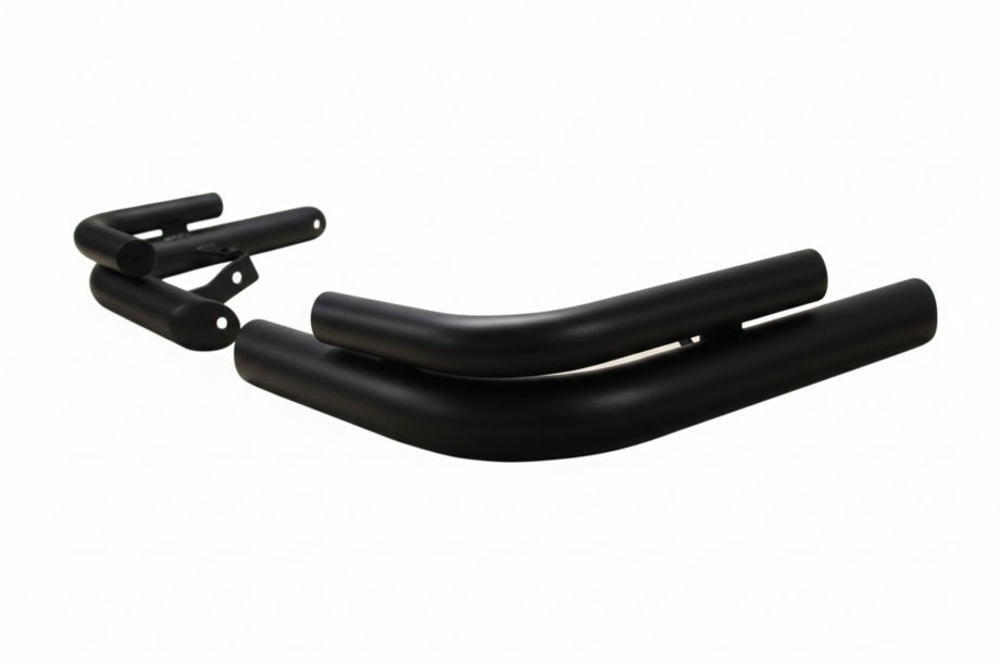 Chery Tiggo 3 2005– Dubbele achterhoekbeugels AK003-double Black (2 stuks, RVS) Foto 2