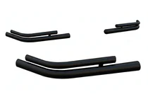 Citroen Berlingo 2008–2018 Dubbele achterhoekbeugels AK003-double Black (2 stuks, RVS) foto 1